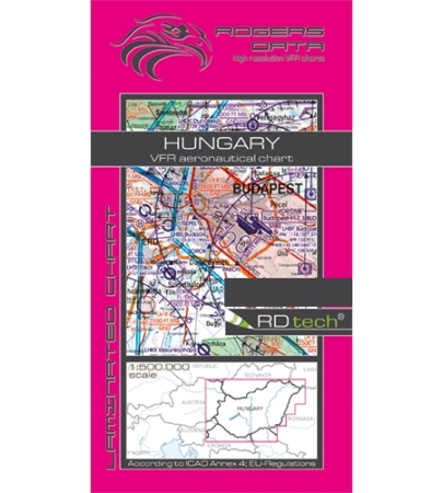 Rogersdata Carte VFR Hongrie 500k 2025