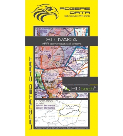 Rogersdata Carte VFR Slovaquie 500k 2025