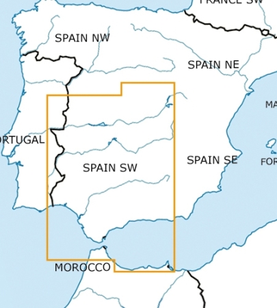 Rogersdata Carte VFR Espagne Sud Ouest 500k 2025