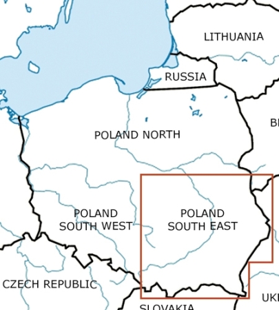 Rogersdata Carte VFR Pologne Sud Est 500k 2025