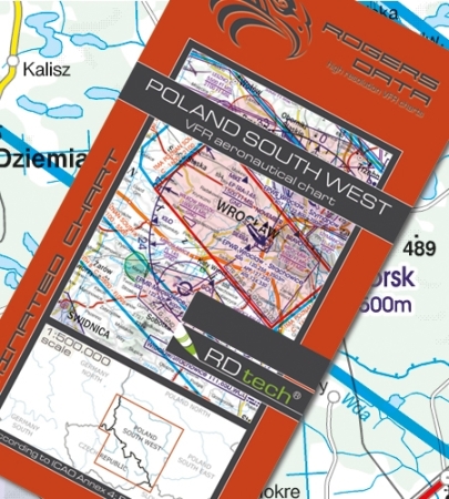 Rogersdata Carte VFR Pologne Sud Ouest 500k 2025 Rogersdata Carte VFR Pologne Sud Ouest 500k 2025