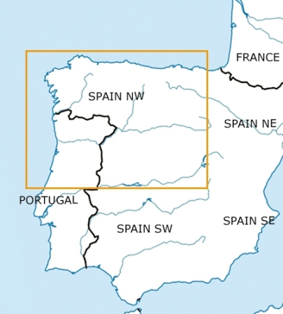 Rogersdata Carte VFR Espagne Nord Ouest 500k 2025
