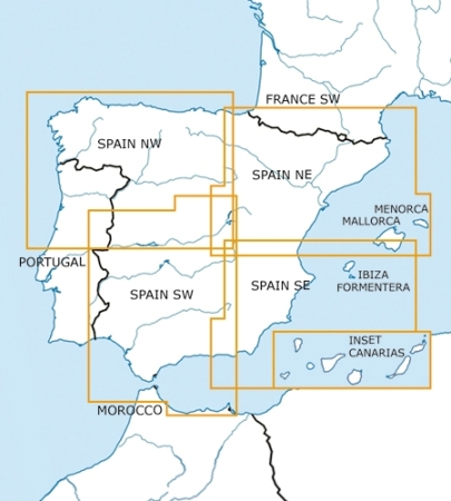 Rogersdata Carte VFR Espagne Nord Ouest 500k 2025