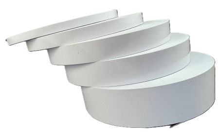 Ruban adhésif en PVC 25mm, SUPER blanc, fin, en rouleau