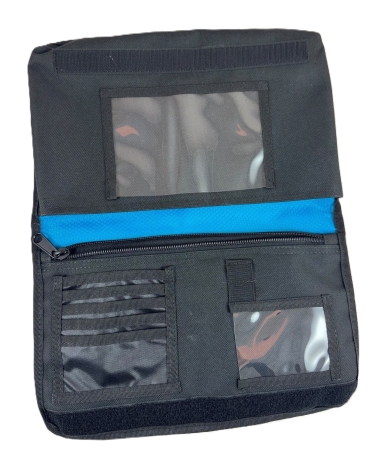 Pochette à documents grande pour le vol à voile, NOIRE
