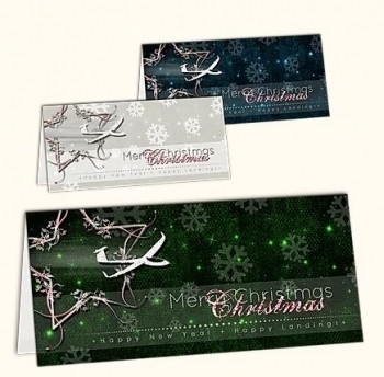 Cartes de Noël pour les pilotes de planeur Cartes de Noël pour les pilotes de planeur