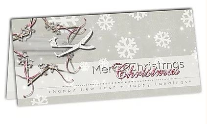 Cartes de Noël pour les pilotes de planeur