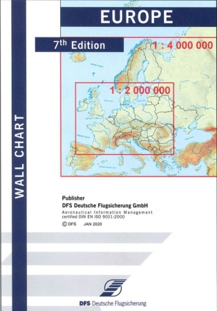 Europe Wall Chart, 7e édition