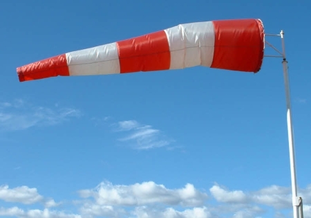 Housse de manche à air 30cm rouge-blanc Housse de manche à air 30cm rouge-blanc