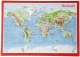 Carte postale mondiale en relief