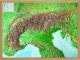 Carte en relief 3D Alpes grande