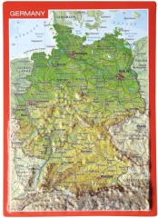 Allemagne Carte postale en relief Allemagne Carte postale en relief