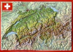 Suisse Carte postale en relief Suisse Carte postale en relief