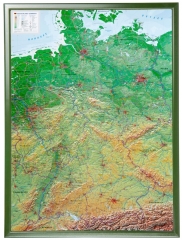 Carte en relief 3D Allemagne grande Carte en relief 3D Allemagne grande