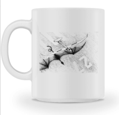 Tasse en céramique dragon / planeur Tasse en céramique dragon / planeur
