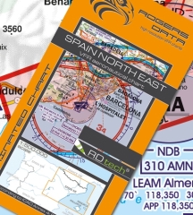 Rogersdata Carte VFR Espagne Nord Est 500k 2025 Rogersdata Carte VFR Espagne Nord Est 500k 2025