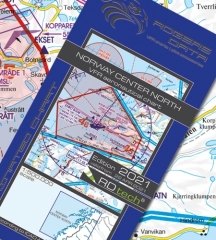 Rogersdata Carte VFR Norvège centre nord 500k 2025 Rogersdata Carte VFR Norvège centre nord 500k 2025
