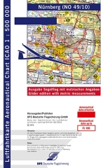 Carte de vol à voile OACI Nuremberg 2024 Transparent Carte de vol à voile OACI Nuremberg 2024 Transparent