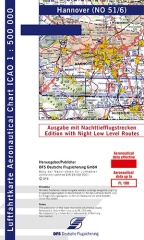 Carte OACI Hanovre 2024 avec trajectoires de vol de nuit à basse altitude Carte OACI Hanovre 2024 avec trajectoires de vol de nuit à basse altitude