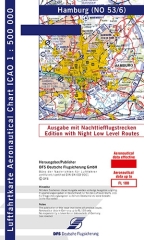 Carte OACI Hambourg 2024 avec les trajectoires de vol de nuit à basse altitude Carte OACI Hambourg 2024 avec les trajectoires de vol de nuit à basse altitude