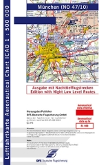 Carte OACI Munich 2024 avec les trajectoires de vol de nuit à basse altitude Carte OACI Munich 2024 avec les trajectoires de vol de nuit à basse altitude