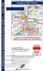 Carte OACI Rostock 2024 avec les trajectoires de vol de nuit à basse altitude Carte OACI Rostock 2024 avec les trajectoires de vol de nuit à basse altitude