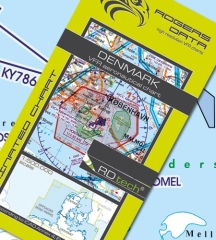 Rogersdata Carte VFR Danemark 500k 2025 Rogersdata Carte VFR Danemark 500k 2025