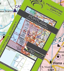 Rogersdata Carte VFR Portugal 500k 2025 Rogersdata Carte VFR Portugal 500k 2025
