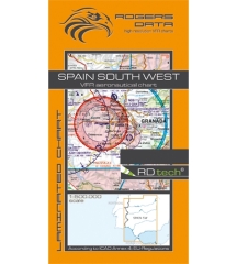 Rogersdata Carte VFR Espagne Sud Ouest 500k 2025 Rogersdata Carte VFR Espagne Sud Ouest 500k 2025
