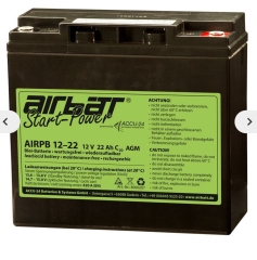 Batterie moteur AIRBATT Standard 12V 22Ah Batterie moteur AIRBATT Standard 12V 22Ah
