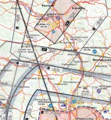 Carte de vol à voile OFMA ED-3 Nuremberg 2025 Papier Carte de vol à voile OFMA ED-3 Nuremberg 2025 Papier