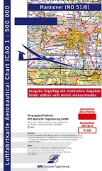Carte de vol à voile OACI Hanovre 2024 Transparent