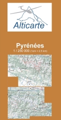 Carte de vol à voile Pyrénées 2024