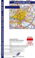 Carte de vol moteur OACI Hambourg 2024 Papier