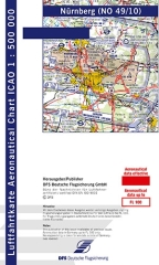 Carte de vol moteur OACI Nuremberg 2024 Papier