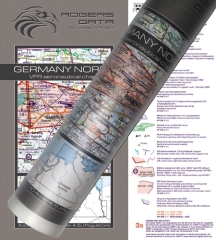 Rogersdata Carte VFR Allemagne Nord Carte murale 2024