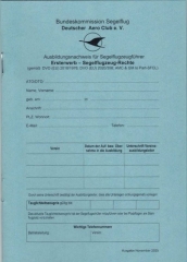 Attestation de formation de pilote de planeur édition 11/2025