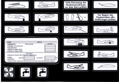 Autocollant de cockpit planeur Autocollant de cockpit planeur