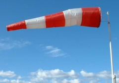 Housse de manche à air 30cm rouge-blanc Housse de manche à air 30cm rouge-blanc